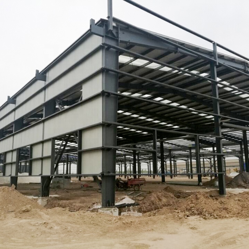 The steel structure warehouse building designed by LJ Steel provides customers with ideal storage an